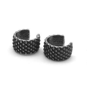 yunnique Stylish <b>Ear</b> Clips Unisex 316 Stainless Steel Retro <b>Cuff</b> <b>Earrings</b> No Piercing Needed - Product Image 5