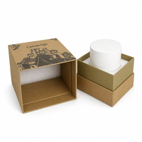 Boîte cadeau rigide personnalisée avec couvercle, matériaux recyclés de luxe, biodégradables, respectueux de l'environnement, pour cosmétiques, parfums, soins de la peau, avec doublure en éponge