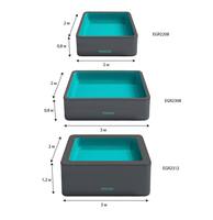 Maßgefertigter Runder Drop-Stitch DWF Aufblasbarer Swimmingpool, Oberirdischer Pool für Familie und Garten, Kommerzieller Großhandel für Resorts