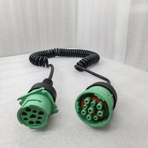 J// TYPE2 9-Pin Adapter kabel Harness melingkar pria/wanita pegas kawat Harness - Product Image 1