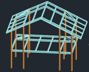 Conception 3D villa préfabriquée maison structure en acier cadre petites maisons villa en acier léger maisons <span class=keywords><strong>de</strong></span> 5 chambres à coucher avec une remise énorme - Product Image 4