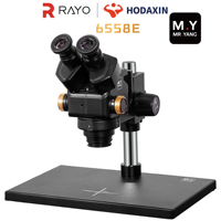 M.Y 6558SE High Precision Binocular Magnifier Wide Zoom Range 6.5 58X Stereo Microscope for Electronic Mobile Repair Work