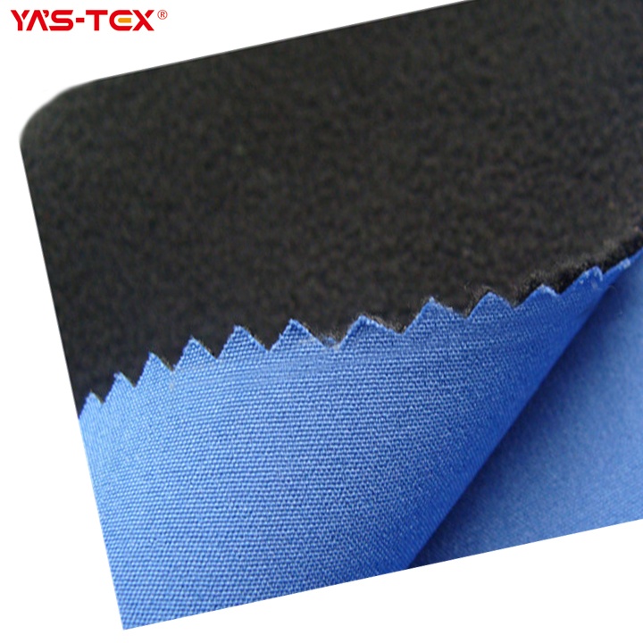 polyester spandex 4 way stretch fabric with polar fleece fabric windproof for winter ski jackets