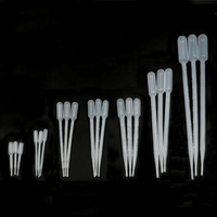 WORNER LAB Pipette Pasteur jetable en plastique 0.2ml,0.5ml,1ml, 2ml,3ml,5ml,10ml pour laboratoire de chimie