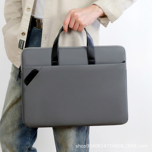 Sac à ordinateur portable en polyester léger Oxford haute densité, grande capacité, antichoc, pour les déplacements professionnels, sac bandoulière - Product Image 4