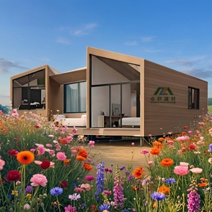 Maison en bois préfabriquée à faible coût, écologique, alimentée à <span class=keywords><strong>l</strong></span>'énergie solaire, imperméable, modulaire, minimaliste, cabane, hôtel, appartement, <span class=keywords><strong>atelier</strong></span> - Product Image 1