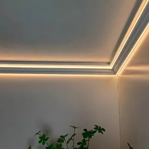 <span class=keywords><strong>Profilo</strong></span> <span class=keywords><strong>LED</strong></span> in Alluminio OEM per Strisce Luminose, Canalina Flessibile da Incasso per Cartongesso e Soffitto, Ideale per Hotel - Product Image 5