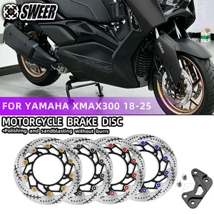 Nouveau disque de frein avant modifié pour <span class=keywords><strong>Yamaha</strong></span> Xmax300, adaptateur d'étrier radial, code 4,5 mm d'épaisseur, disque flottant - Product Image 1