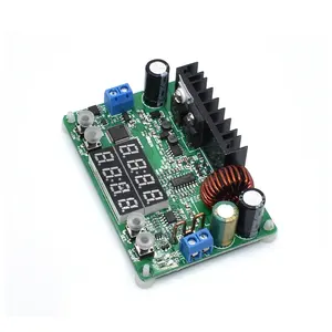 AEAK-Módulo de fuente de alimentación programable reductor de corriente de voltaje constante, regulador convertidor de voltaje Buck, pantalla LED,
