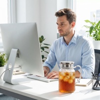 Carafe à eau en plastique PC transparente, résistante, sans BPA, idéale pour les boissons froides, les fêtes, les mariages, les événements hôteliers