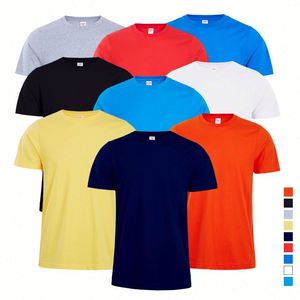 Design Wholesale Custom Logo Light <b>Weight</b> Tshirts Shirt 100% Cotton Men 180GSM Cotton Normal <b>Blank</b> T Shirts - Product Image 3