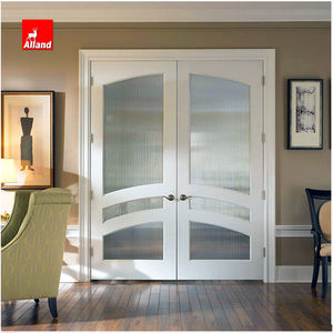 Portes intérieures doubles en bois de style français pour salon, pour entrée intérieure, <span class=keywords><strong>prix</strong></span> d'usine - Product Image 4