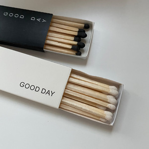 Cheap Black White Wholesale Candle Matches Paper Long Match Safety Cigar Baking Matchboxes Packaging Box