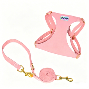 Custom Logo Designer Dog Harness and Leash Set, Adjustable Heavy Duty Pet Harness with Metal Buckles <b>for</b> <b>Walking</b> Training - Product Image 1