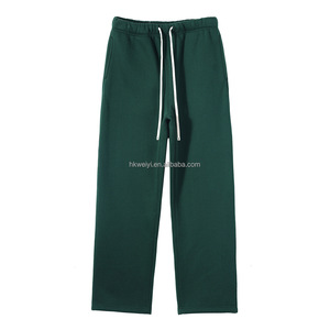 Pantalones Deportivos Anchos de Felpa Gruesa de 350 g/m² para Hombre, Pantalones Casuales Holgados con Logotipo Personalizado - Product Image 3