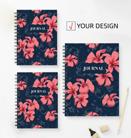 Carnet spirale coloré à couverture souple UV/numérique, format A5 A4 B5, avec logo personnalisé, ligné, 50/100 feuilles, vente en gros