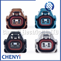 Connecteur étanche automobile femelle 2 broches pour faisceau d'injecteur de carburant 90980-11153 ID-2000/VQ35/2JZ 6189-0573 pour Toyota Lexus