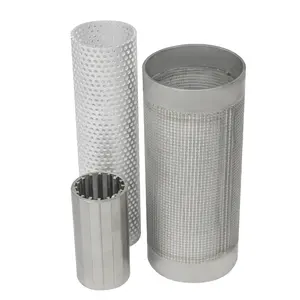 1 5 100 Micron 304 316l Stainless Steel Metal Pleated Filter Cartridge