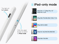 Stylet double mode commutable pour iPad et tous les écrans tactiles, crayon actif universel avec rejet de la paume, vente en gros OEM