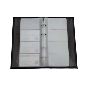 Personalizado nome personalizado cartão caso <span class=keywords><strong>PU</strong></span> com PVC cartão carta bolsos arquivo pasta - Product Image 6