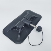 Support de pagaie pivotant à 360 degrés avec broche en aluminium et base en PVC pour bateau gonflable - Accessoires de rame - Surf et dérive