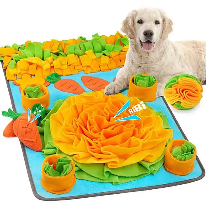 Addestramento personalizzato Pet dog Sniff Sniffing Snuffle Feeding Mat Foraging Skills Puzzle Game Pet Dog Snuffle Mat snuffle mat per cani