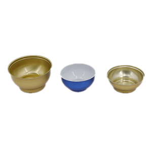 ชามอลูมิเนียมแบบวางซ้อนกันได้สำหรับทำโจ๊กเค้กไอศกรีมแบบเปิดได้ง่ายเกรดอาหาร - Product Image 6