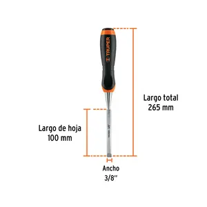 Cincel BOX 3 con mango de 3/8' y agarre cómodo, TRUPER - Product Image 2