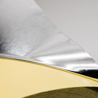 Papier aluminium métallisé, papier aluminisé auto-adhésif pour l'emballage et la décoration de cadeaux