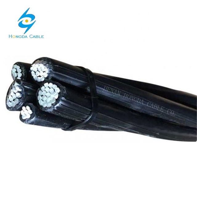 0.6/1 KV NFC 33-209 (AL/XLPE) 4x35mm2 Twisted Aerial Bundled Cables (ABC)