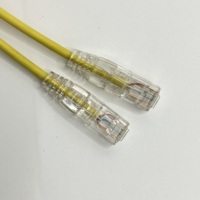 Kabel Patch Cord Jumper RJ45 CAT6A UTP untuk Jaringan Ethernet, Kabel Komunikasi Tanpa Pelindung dengan Konduktor Tembaga