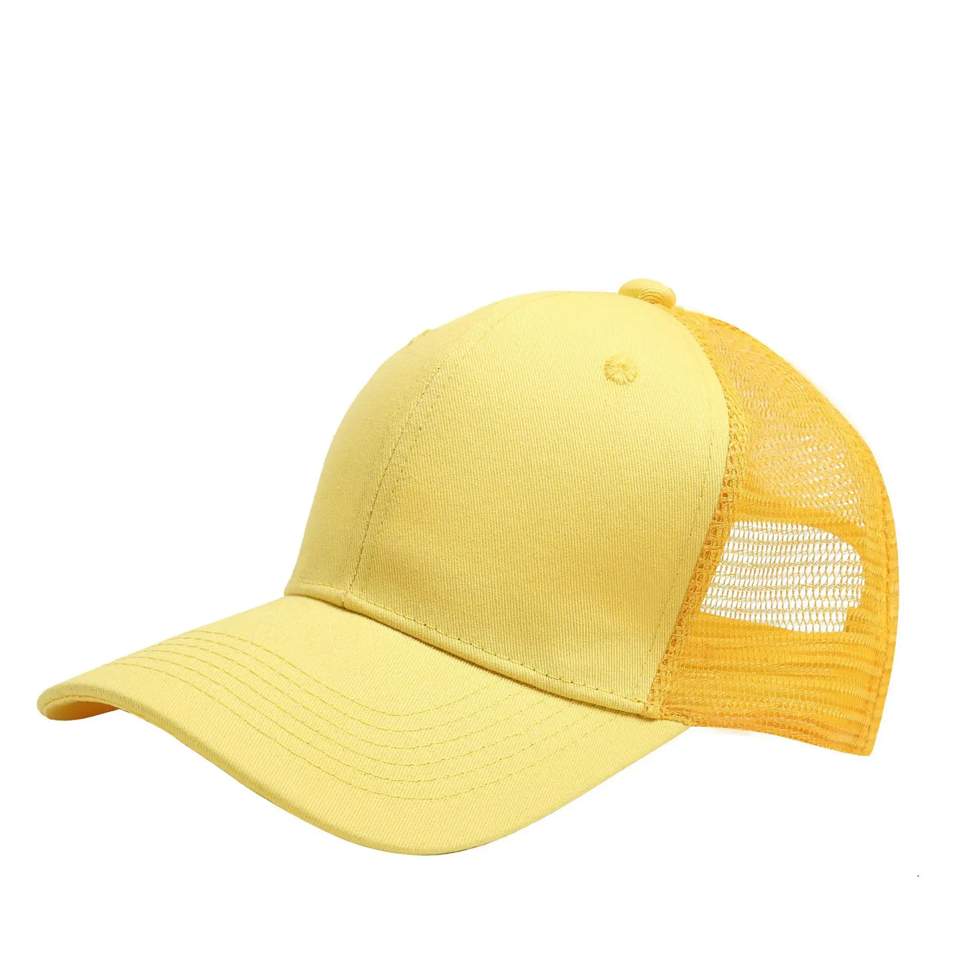 Zurück Trucker Baseball Cap Low Profile Zweifarbige Mesh Sport kappen Unisex Erwachsene Weiche Baumwolle Atmungsaktive und wasserdichte gebogene Krempe