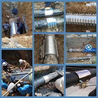 Collier de réparation pour tuyaux d'eau en PVC en fonte ductile zinguée haute pression, raccords en acier inoxydable, personnalisés, directement de l'usine