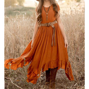 Ropa de verano de diseñador para niños y niñas, vestido personalizado de manga corta, venta al por mayor - Product Image 5