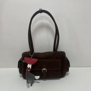 Bolso de Mano de Lujo para Mujer, de Piel Sintética de Gamuza, con Diseño de Caramelo, Impermeable, con Asa Única, para Vestir - Product Image 1