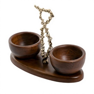 Customized Finished Wooden Chocolate Bowl Excellent Quality handmade Sweet Bowl Top Selling Designer Chocolate Bowl - Product Image 1