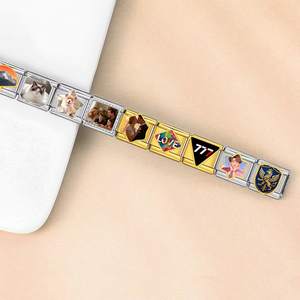 Pulsera de Acero Inoxidable de 9mm con Dijes de Bandera Nacional Italiana, Personalizable, de Moda, para Hacer Joyería DIY, Regalo, Venta Caliente - Product Image 5