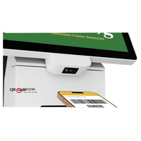 Borne de paiement personnalisée debout au sol Kiosque de vente au détail LCD Kiosque de commande en libre-service automatisé Windows avec empreinte digitale et NFC