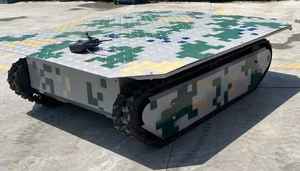 Fabricante de alta tecnología Robot al aire libre Mini plataforma de chasis con orugas Línea automática Siguiendo el carro del robot para la entrega de marketing - Product Image 6