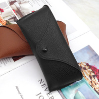 Étui à lunettes en cuir PU, étui à lunettes de soleil, étui à lunettes, boîte de rangement pour lunettes, étui à lunettes portable, 2023
