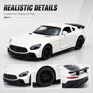 Vente en gros YZMODEL Modèle miniature de supercar DIVO à rétrofriction à l'échelle 1:36, en alliage, avec <span class=keywords><strong>portes</strong></span> ouvrantes, finition course, jouet écologique en métal - Product Image 4