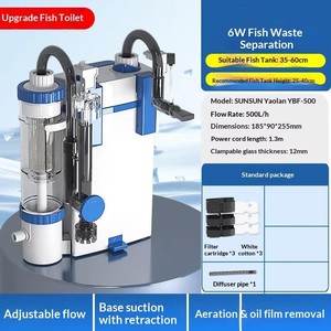 กรองตู้ปลาแบบแขวนภายนอกอเนกประสงค์ คุณภาพพรีเมียม เป็นมิตรกับสิ่งแวดล้อม ทำจากพลาสติก สำหรับกรองสิ่งสกปรกและแยกของเสียจากปลา - Product Image 5