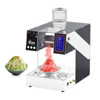 Machine à glace électrique en acier inoxydable, pour rasage de la neige, machine à glace continue