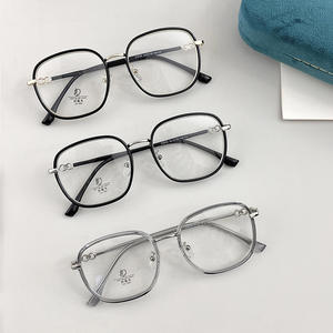 Monture de lunettes Qianai rectangulaire en TR90 et métal, anti-lumière bleue, protection UV, transparente, pour femme, tendance, performance optique - Product Image 2