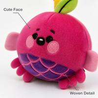 Ensemble de 4 jouets Squishy en peluche, motifs mignons, doux, à récupération lente, texture tissée, décor feuille, animaux Squishy