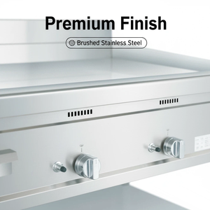 Напольная газовая гриль-плита OUTE 36 дюймов, коммерческая, из нержавеющей стали, с 2 конфорками, энергосберегающая, для ресторанов и отелей - Product Image 4