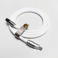Le plus récent connecteur Chrom 1M 240W C à C câble de charge en Silicone Super rapide câble de données multifonction pour Iphone Huawei Samsung