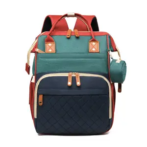 wasserdichte anti-diebstahl-usb-ladefunktion windel tasche mami baby rucksack mit kinderwagen riemen krankenschwester wickel taschen mit wechselkissen