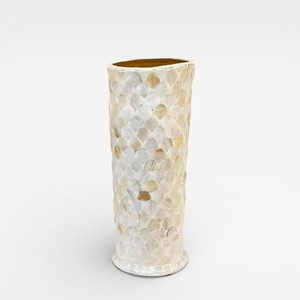 Jarrón de Mesa de Lujo Hecho a Mano con Madreperla, Mosaico de Conchas Naturales, Jarrón Decorativo para Flores, Decoración para Sala de Estar, Regalo - Product Image 4