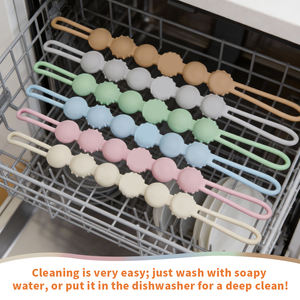 Cadena de Clip para Chupón de Bebé, Anti-Caída, con Soporte para Cuentas de Silicona de Alta Calidad, Libre de BPA - Product Image 4